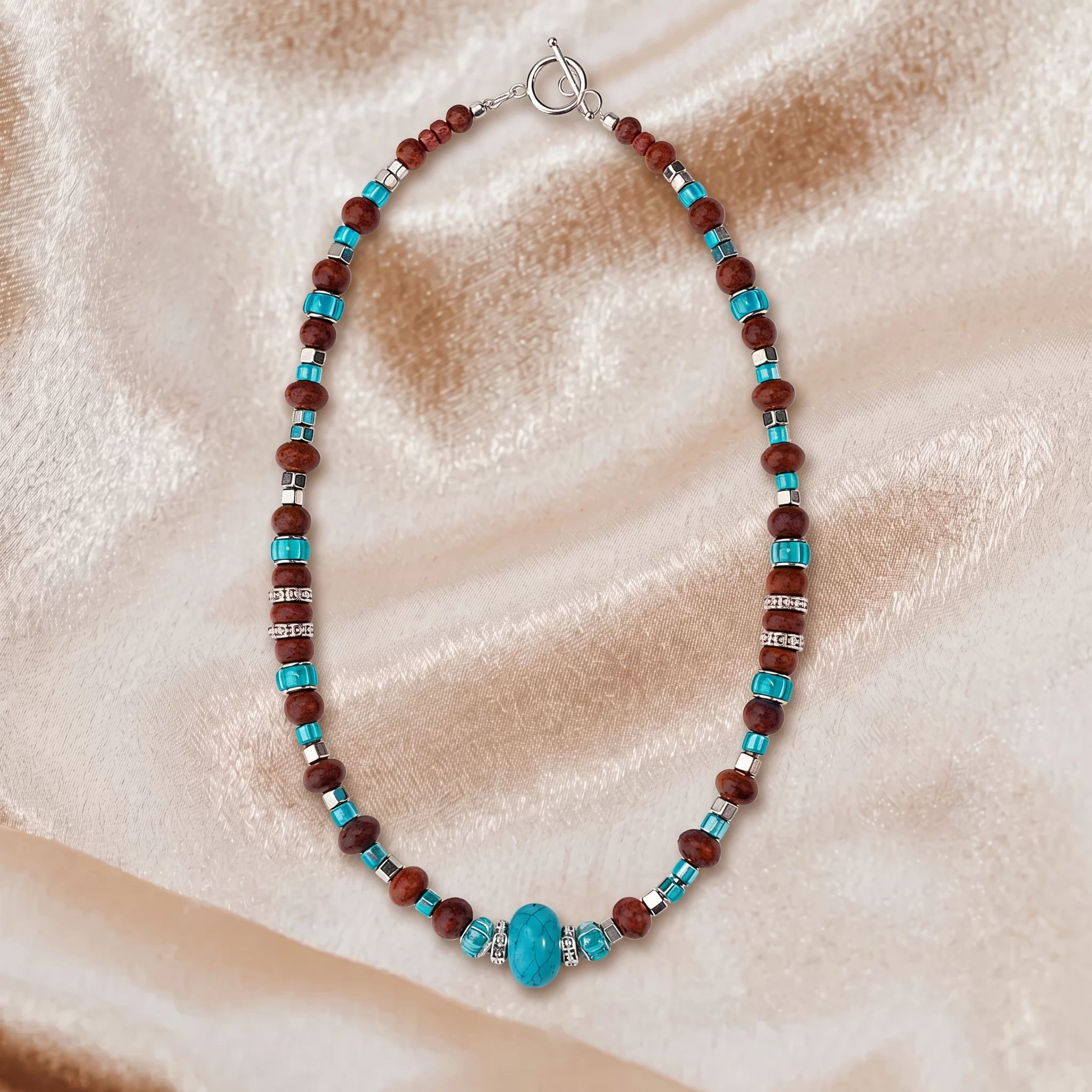 Desert Turquoise Artisan Necklace